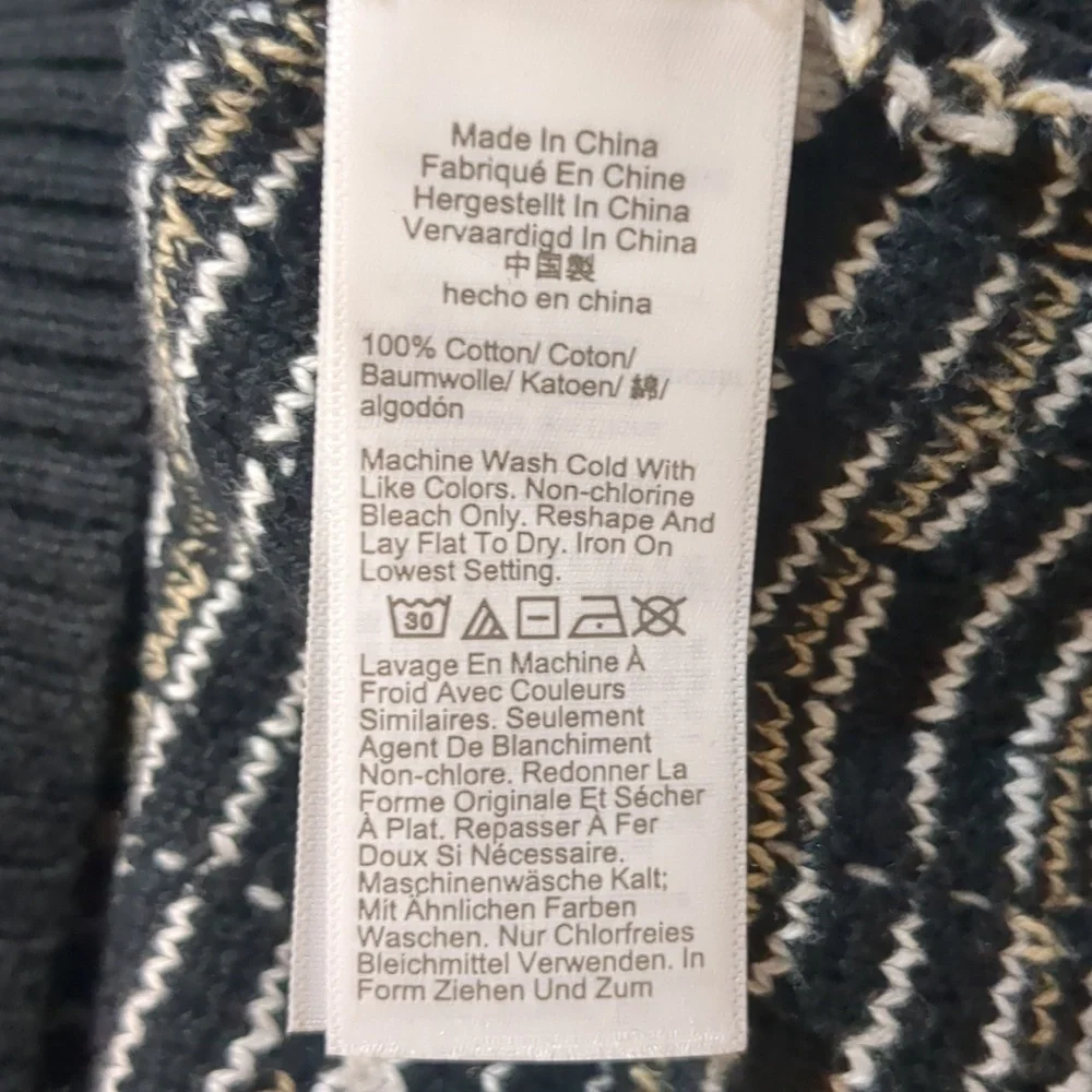 J Crew Factory Tweed Lady Cardigan Black & white Size Small - Picture 8 of 8